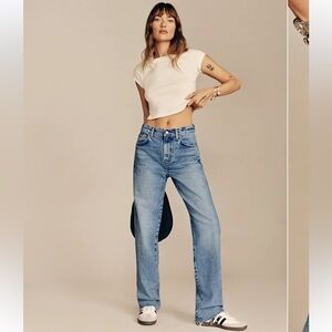Reformation Val 90s Mid Rise Straight Jeans